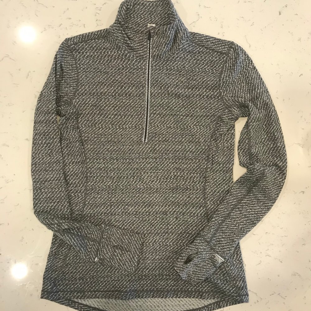Lululemon Grey Pullover Running Quarter Zip